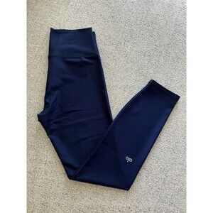 Alo Yoga High Waisted Leggings, Large, Blue  Full Length